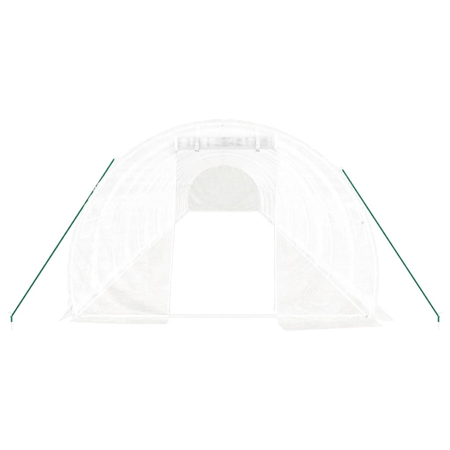 Tuinkas Met Stalen Frame 48 M² 16X3X2 M Wit