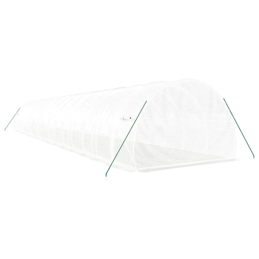 Tuinkas Met Stalen Frame 48 M² 16X3X2 M Wit