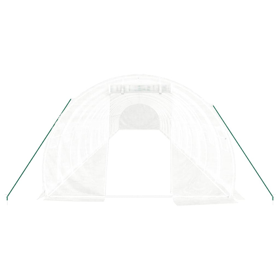 Tuinkas Met Stalen Frame 54 M² 18X3X2 M Wit