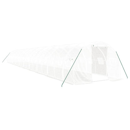 Tuinkas Met Stalen Frame 60 M² 20X3X2 M Wit