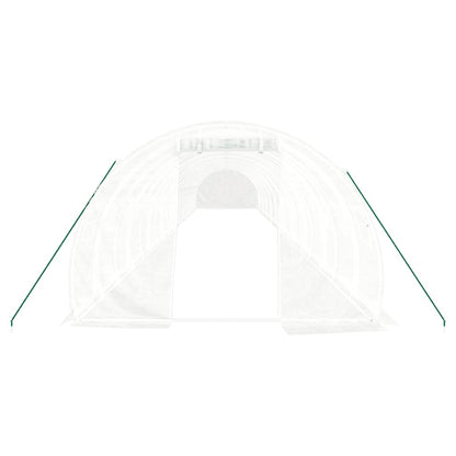 Tuinkas Met Stalen Frame 60 M² 20X3X2 M Wit