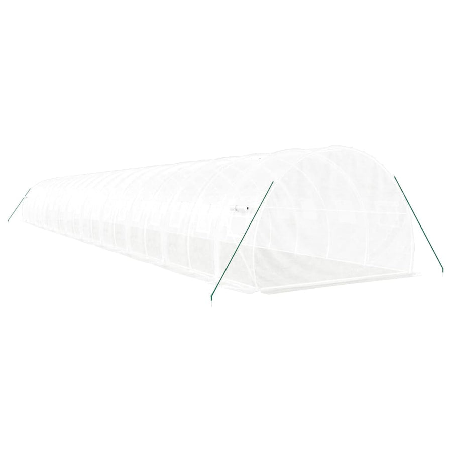 Tuinkas Met Stalen Frame 60 M² 20X3X2 M Wit