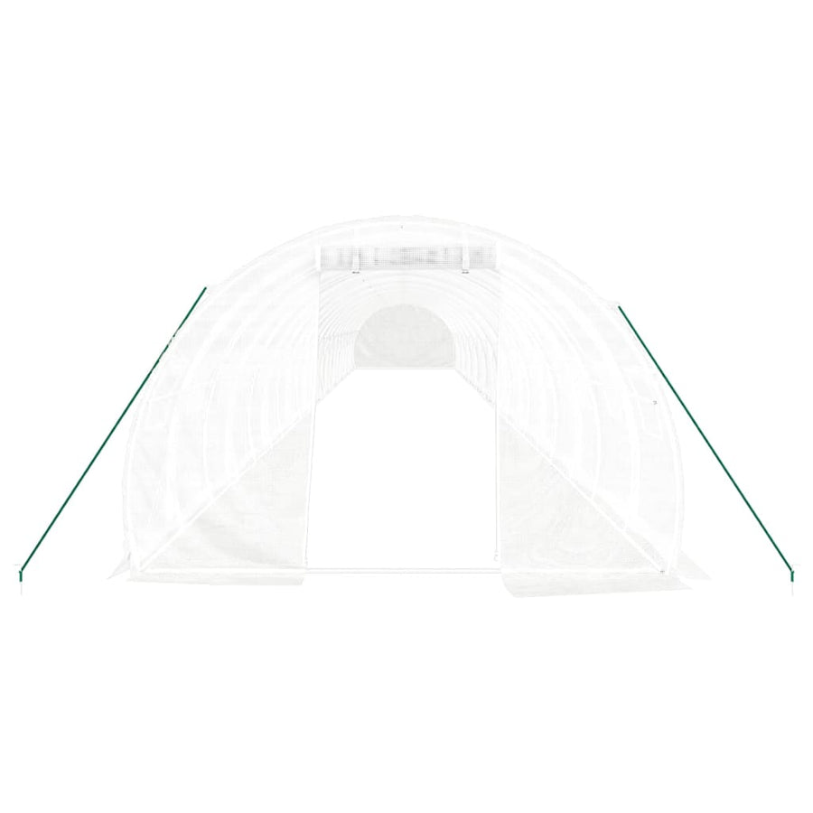 Tuinkas Met Stalen Frame 66 M² 22X3X2 M Wit