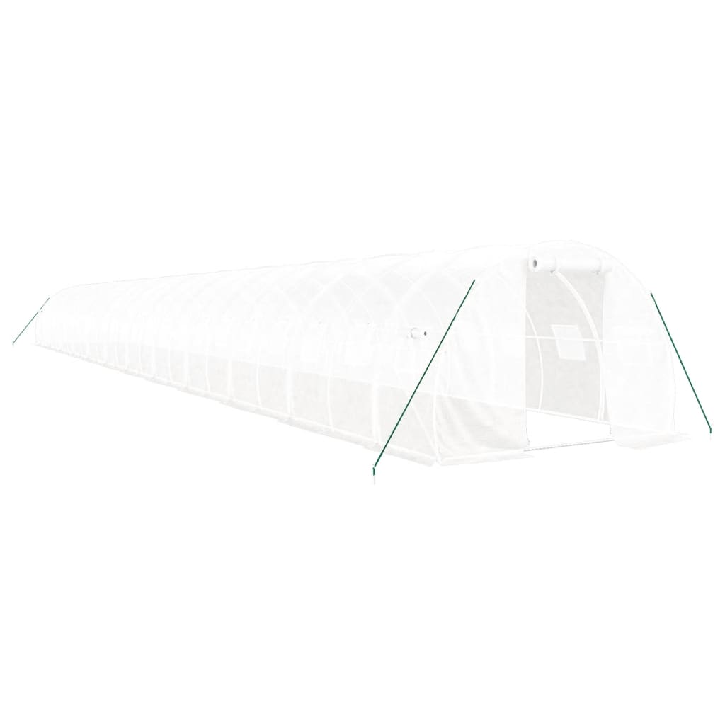 Tuinkas Met Stalen Frame 72 M² 24X3X2 M Wit