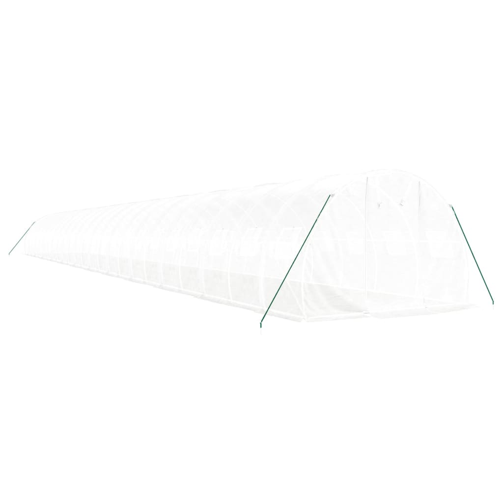 Tuinkas Met Stalen Frame 72 M² 24X3X2 M Wit