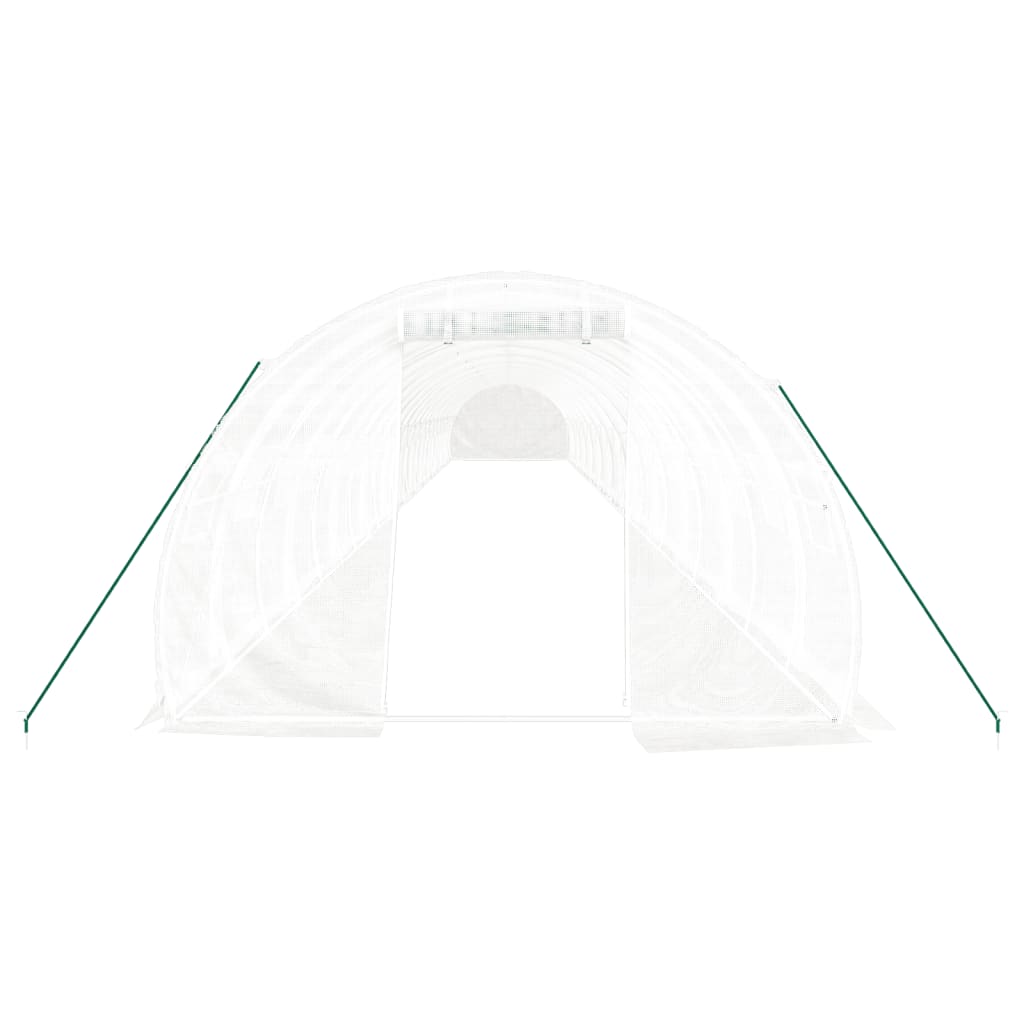 Tuinkas Met Stalen Frame 72 M² 24X3X2 M Wit