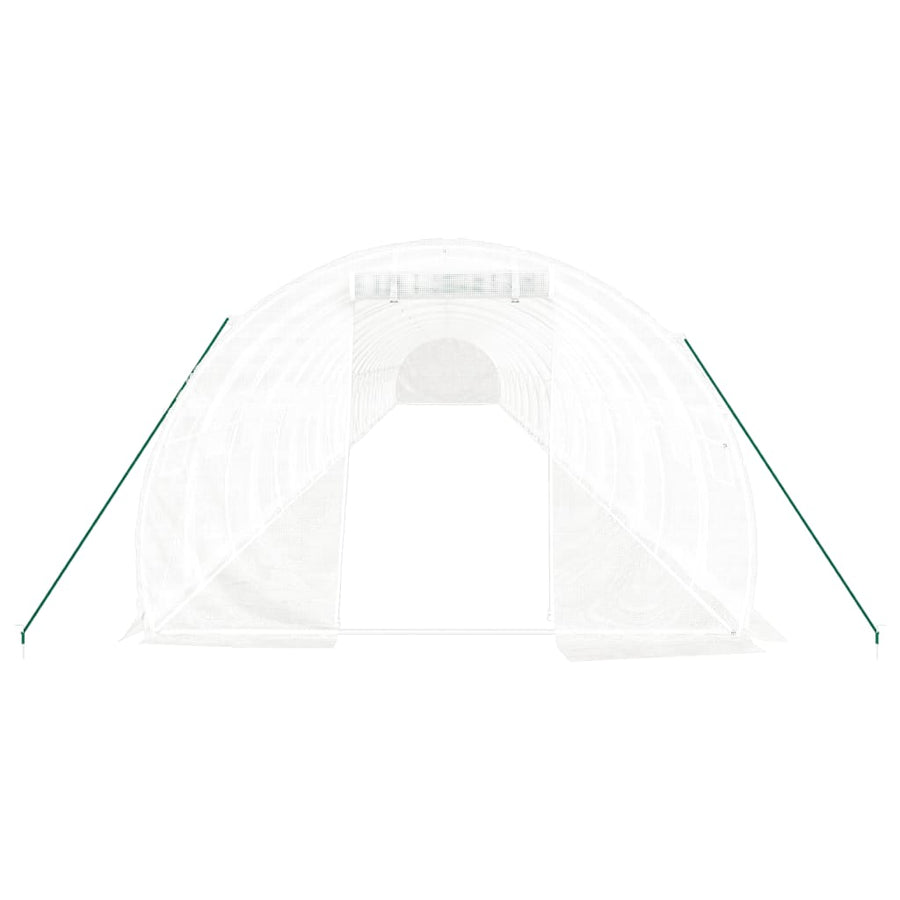 Tuinkas Met Stalen Frame 72 M² 24X3X2 M Wit