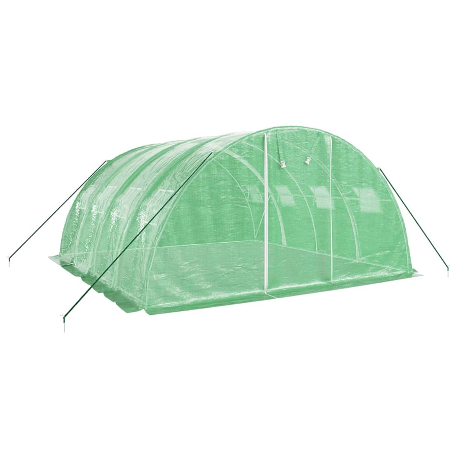 Tuinkas Met Stalen Frame 16 M² 4X4X2 M Groen