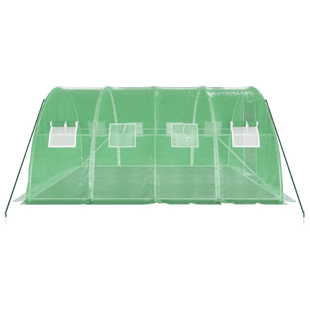 Tuinkas Met Stalen Frame 16 M² 4X4X2 M Groen