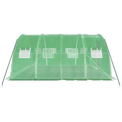 Tuinkas Met Stalen Frame 16 M² 4X4X2 M Groen
