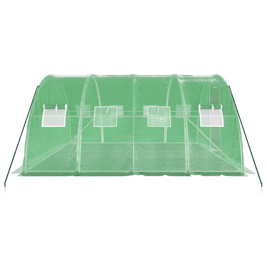 Tuinkas Met Stalen Frame 16 M² 4X4X2 M Groen
