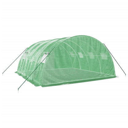 Tuinkas Met Stalen Frame 16 M² 4X4X2 M Groen