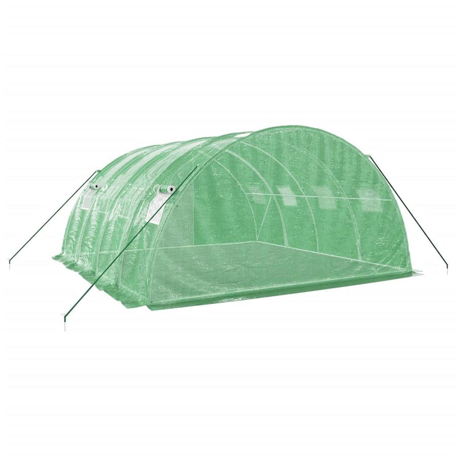 Tuinkas Met Stalen Frame 16 M² 4X4X2 M Groen