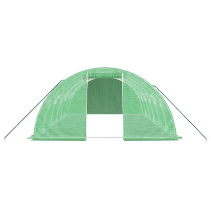 Tuinkas Met Stalen Frame 24 M² 6X4X2 M Groen