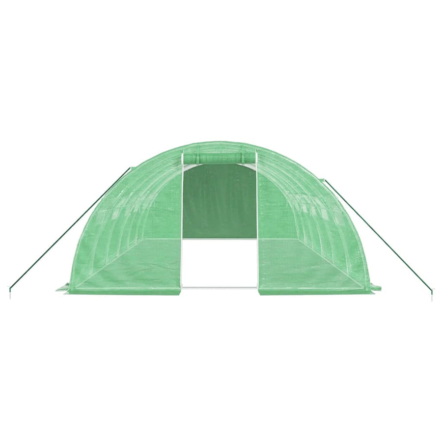 Tuinkas Met Stalen Frame 24 M² 6X4X2 M Groen