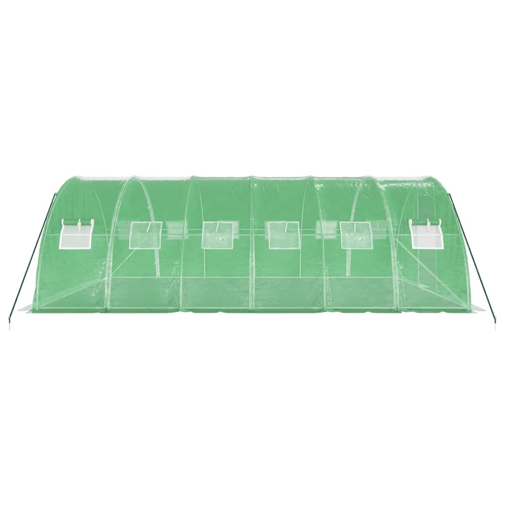 Tuinkas Met Stalen Frame 24 M² 6X4X2 M Groen