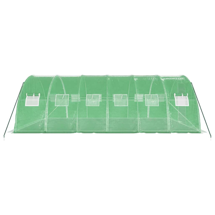 Tuinkas Met Stalen Frame 24 M² 6X4X2 M Groen