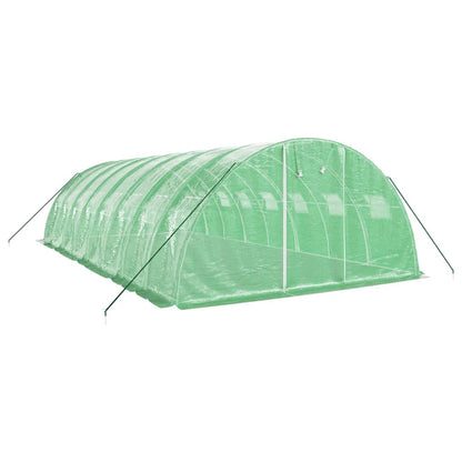 Tuinkas Met Stalen Frame 32 M² 8X4X2 M Groen