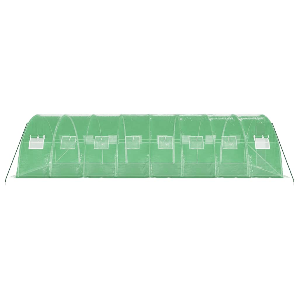 Tuinkas Met Stalen Frame 32 M² 8X4X2 M Groen