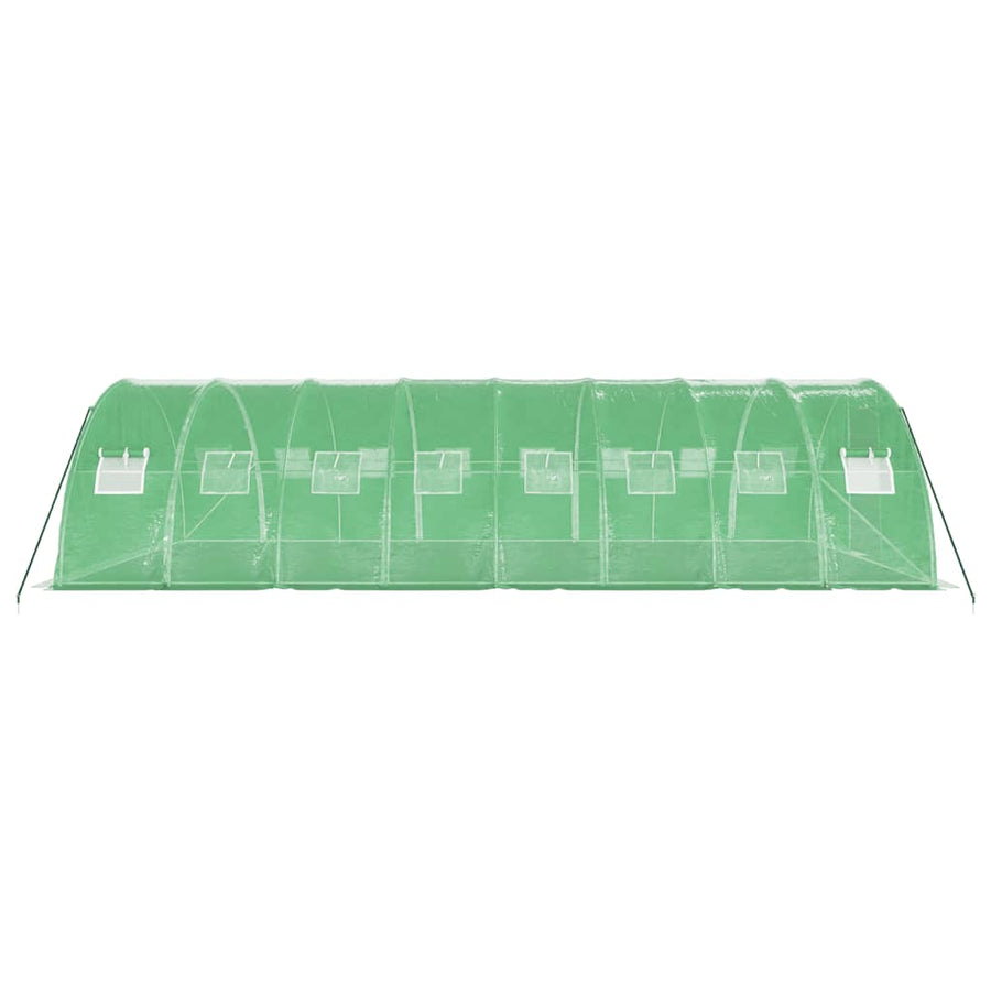 Tuinkas Met Stalen Frame 32 M² 8X4X2 M Groen