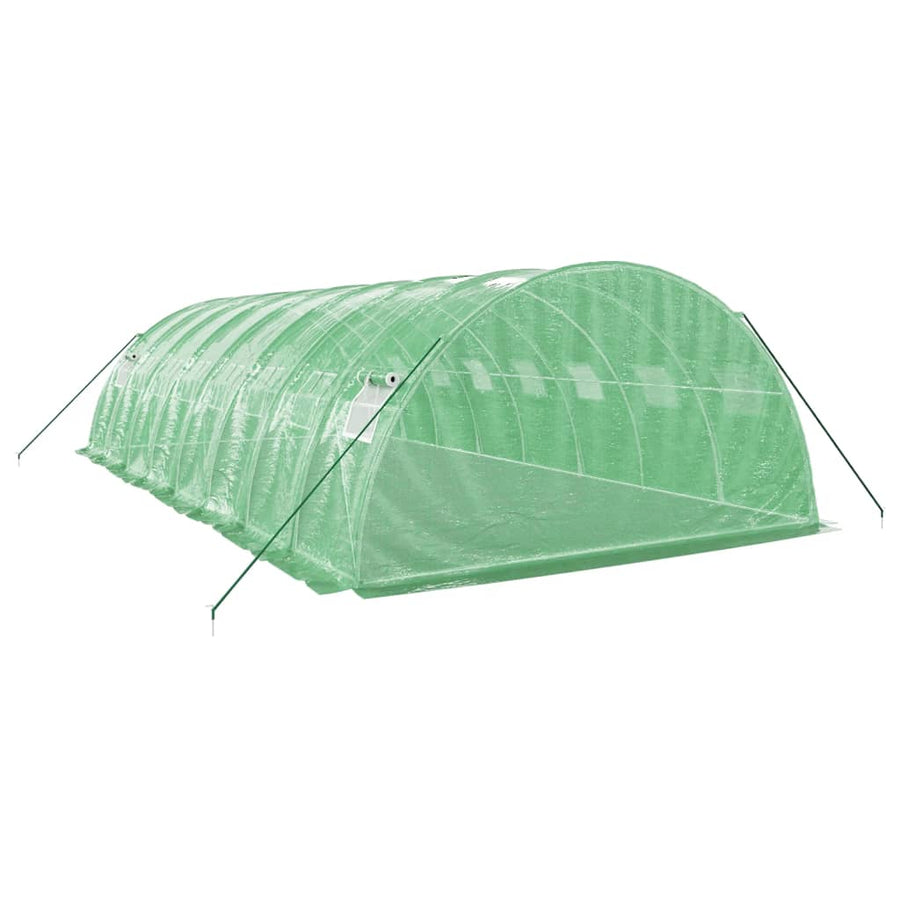 Tuinkas Met Stalen Frame 32 M² 8X4X2 M Groen