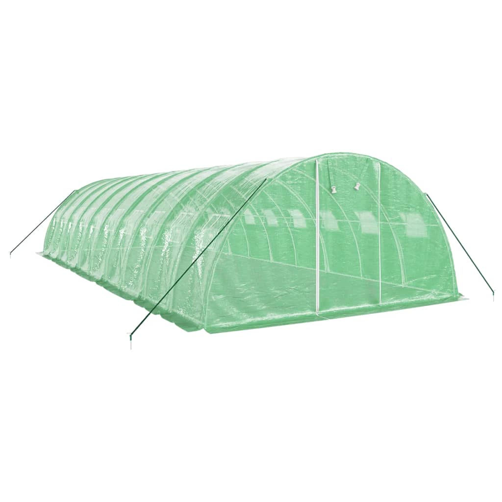 Tuinkas Met Stalen Frame 40 M² 10X4X2 M Groen