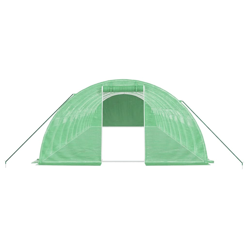 Tuinkas Met Stalen Frame 40 M² 10X4X2 M Groen