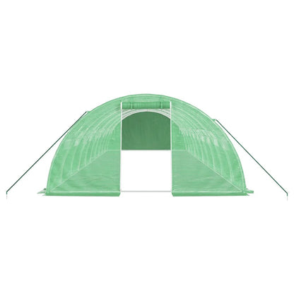 Tuinkas Met Stalen Frame 40 M² 10X4X2 M Groen
