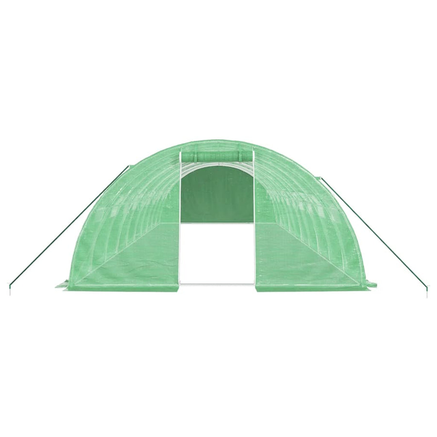 Tuinkas Met Stalen Frame 40 M² 10X4X2 M Groen