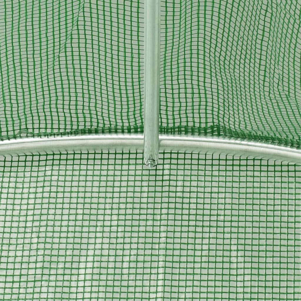 Tuinkas Met Stalen Frame 40 M² 10X4X2 M Groen