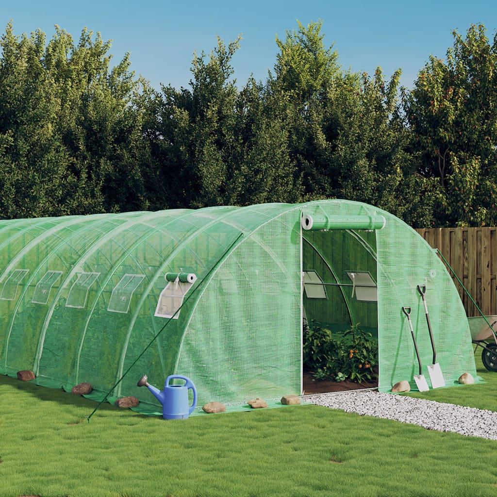 Tuinkas Met Stalen Frame 40 M² 10X4X2 M Groen