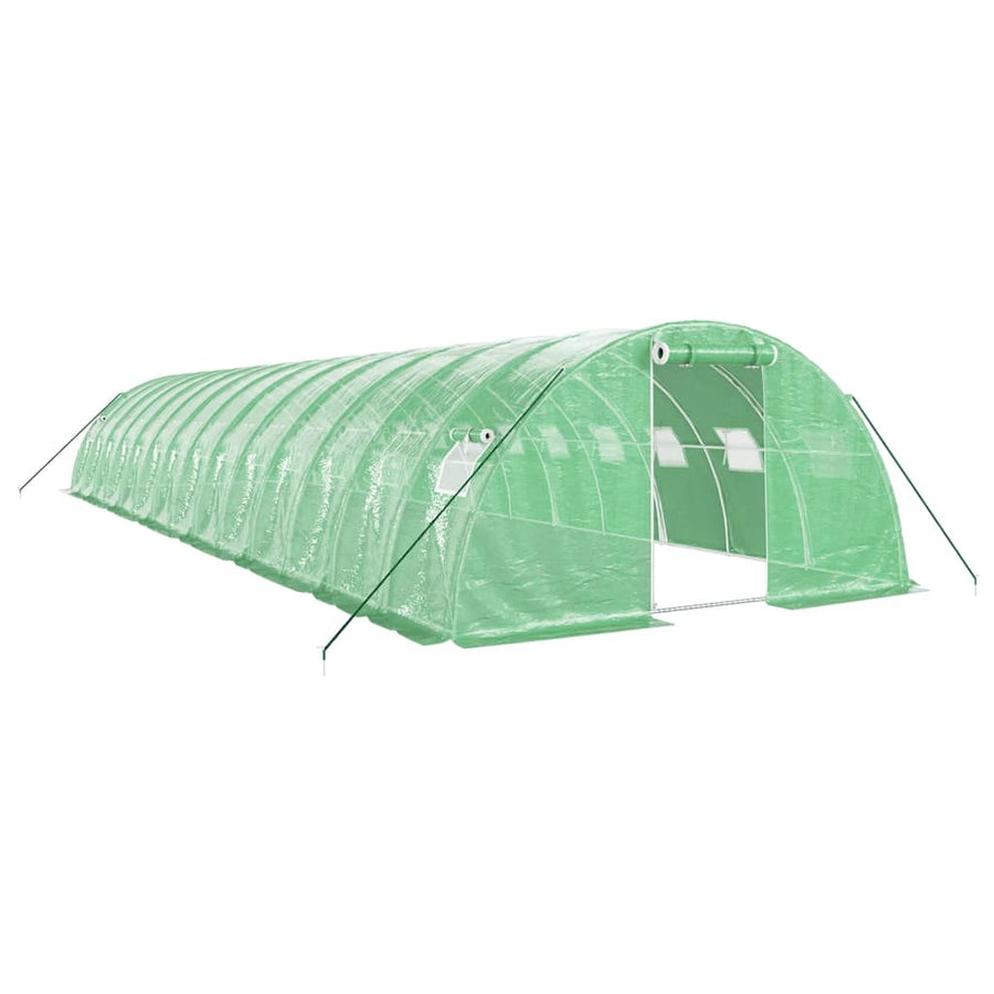 Tuinkas Met Stalen Frame 56 M² 14X4X2 M Groen