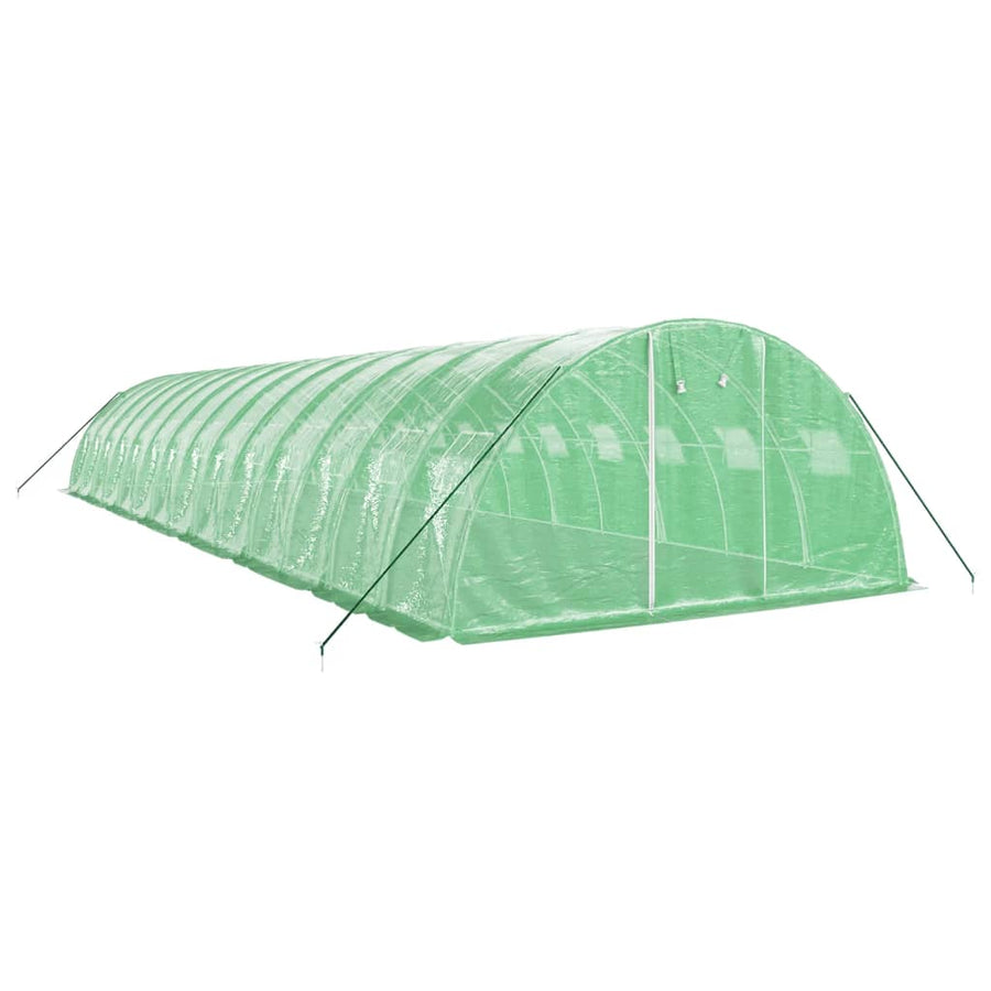 Tuinkas Met Stalen Frame 56 M² 14X4X2 M Groen