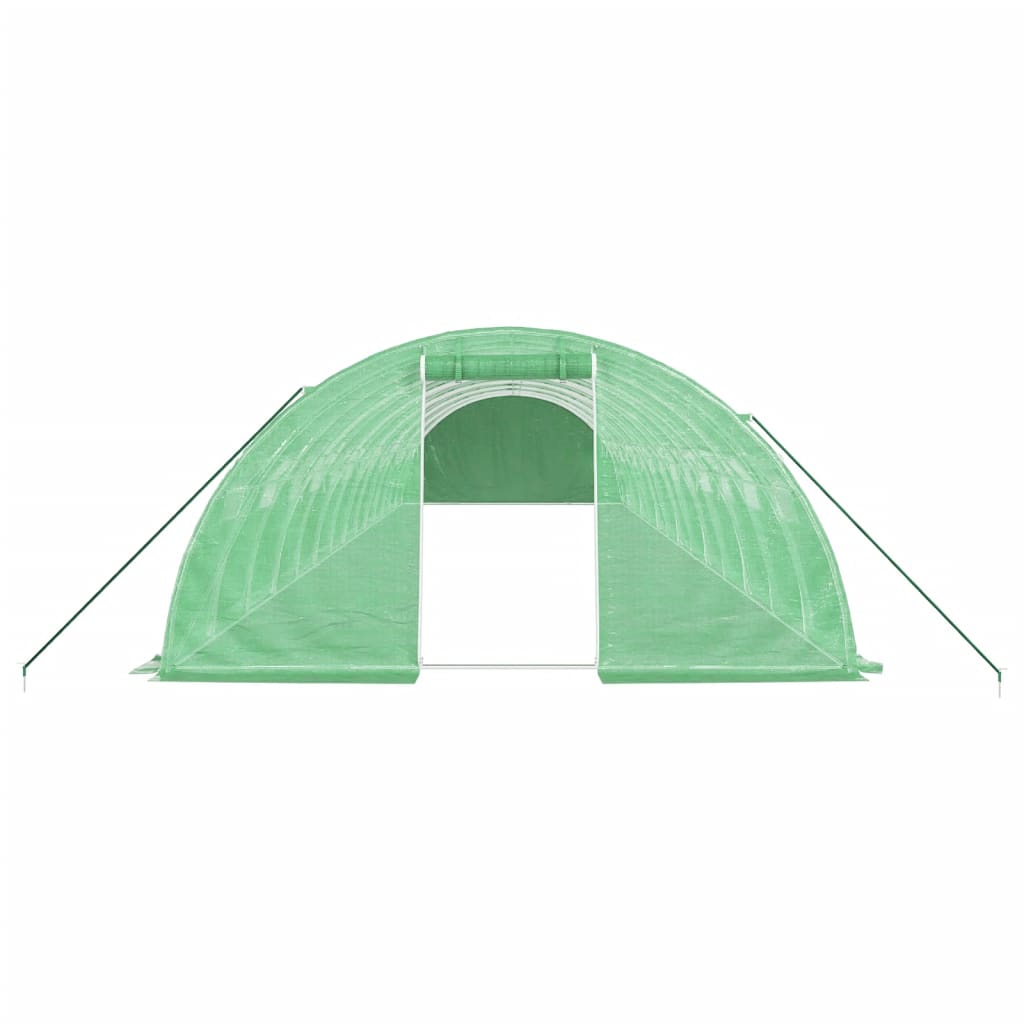 Tuinkas Met Stalen Frame 56 M² 14X4X2 M Groen