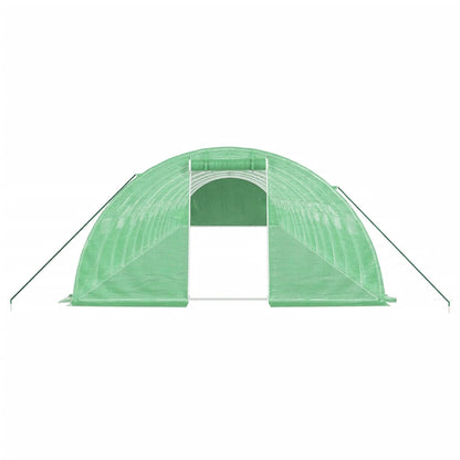 Tuinkas Met Stalen Frame 56 M² 14X4X2 M Groen