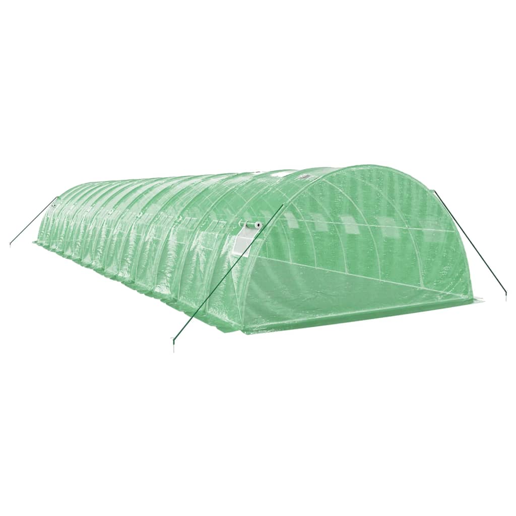 Tuinkas Met Stalen Frame 56 M² 14X4X2 M Groen
