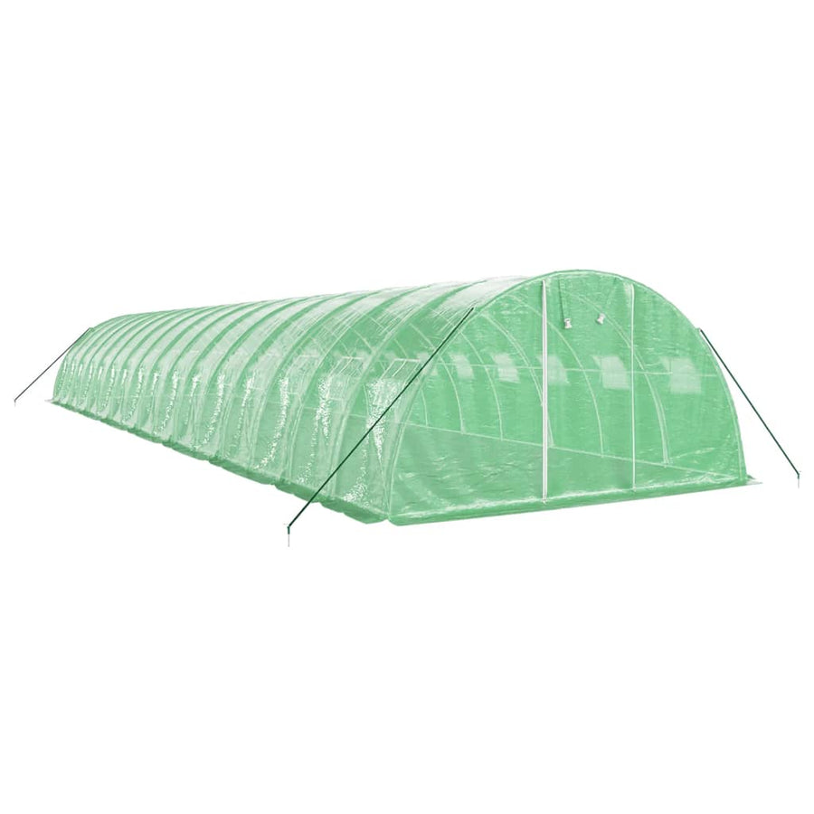 Tuinkas Met Stalen Frame 64 M² 16X4X2 M Groen