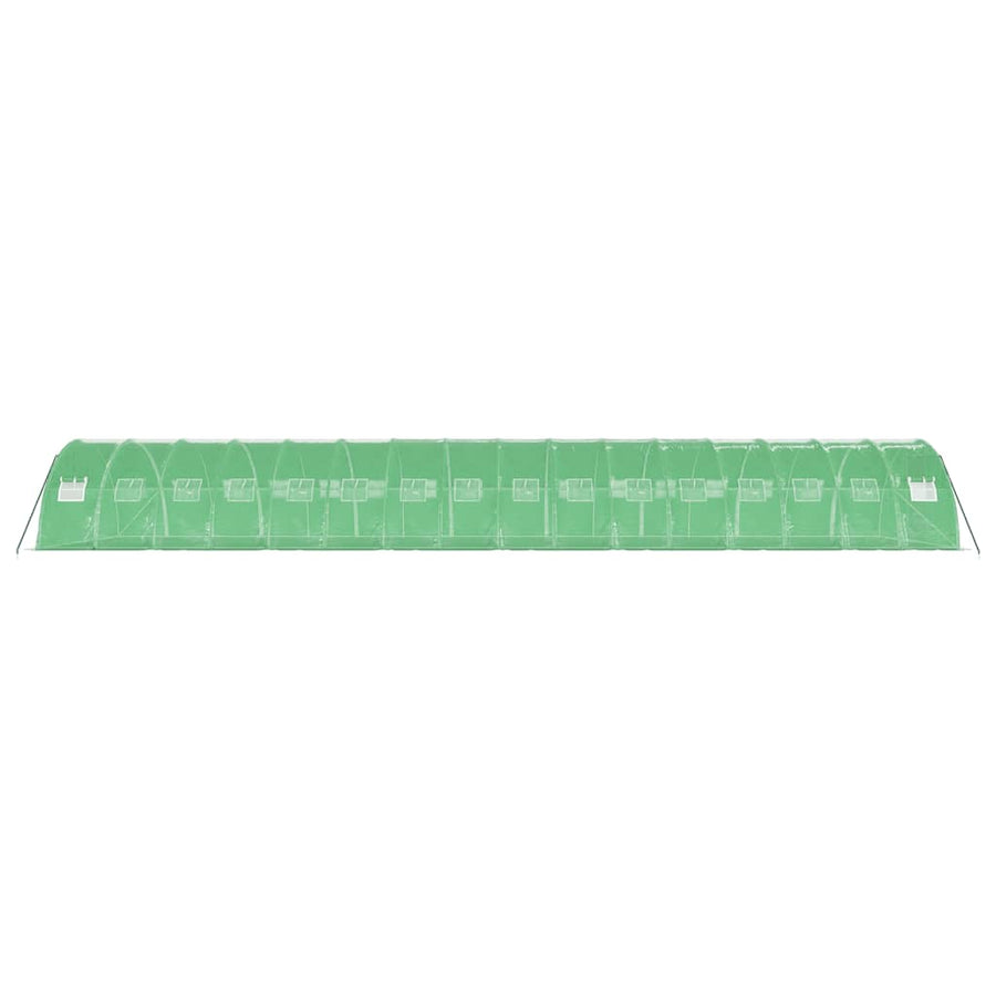 Tuinkas Met Stalen Frame 64 M² 16X4X2 M Groen