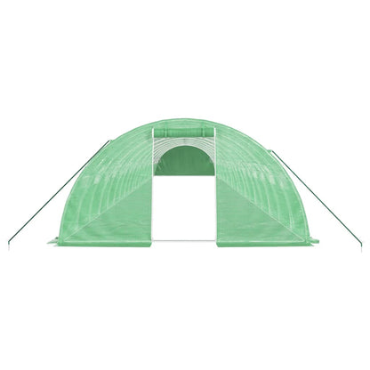 Tuinkas Met Stalen Frame 80 M² 20X4X2 M Groen