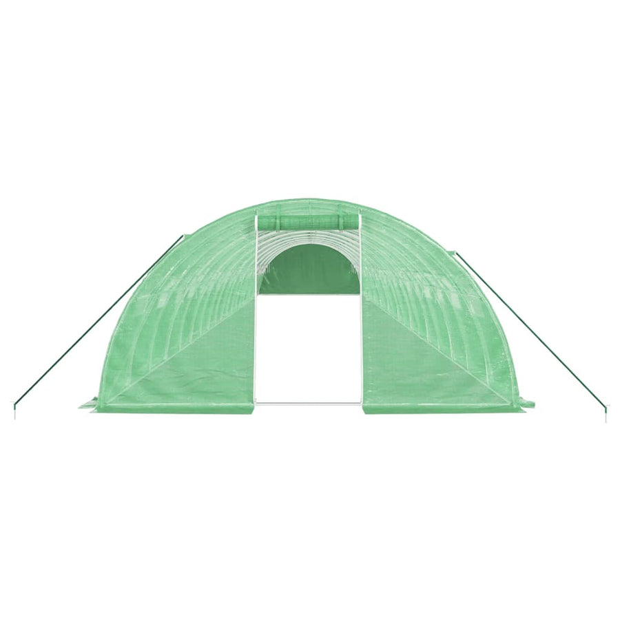 Tuinkas Met Stalen Frame 80 M² 20X4X2 M Groen