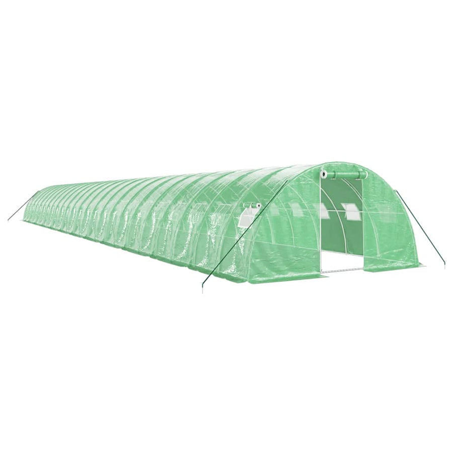 Tuinkas Met Stalen Frame 96 M² 24X4X2 M Groen