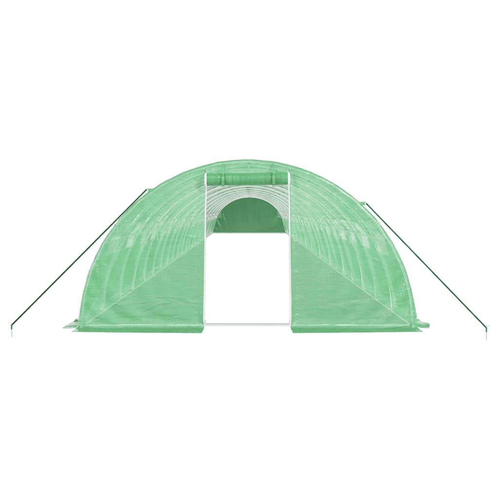 Tuinkas Met Stalen Frame 96 M² 24X4X2 M Groen