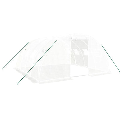 Tuinkas Met Stalen Frame 16 M² 4X4X2 M Wit
