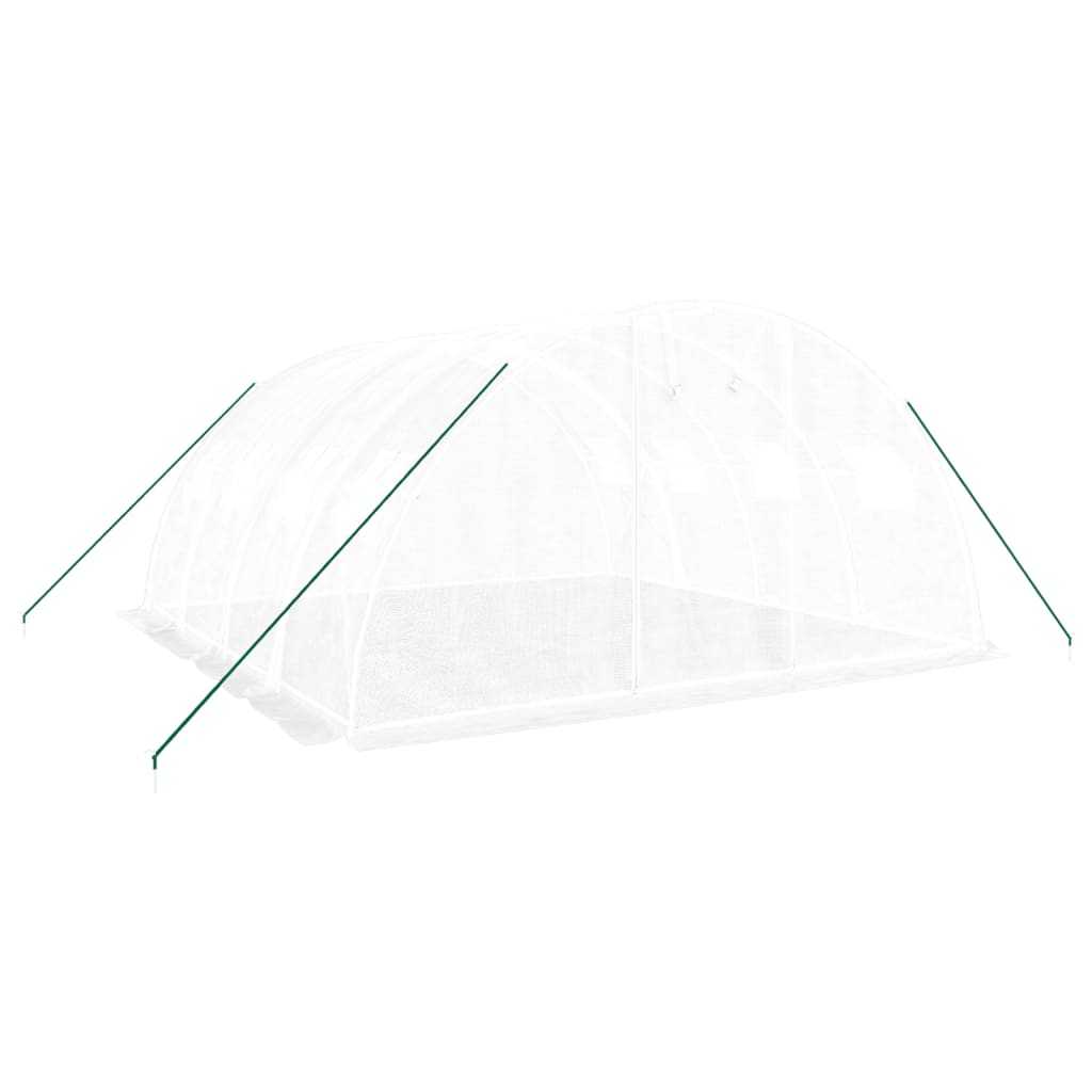 Tuinkas Met Stalen Frame 16 M² 4X4X2 M Wit