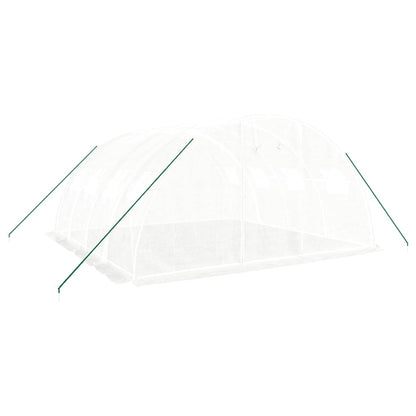 Tuinkas Met Stalen Frame 16 M² 4X4X2 M Wit