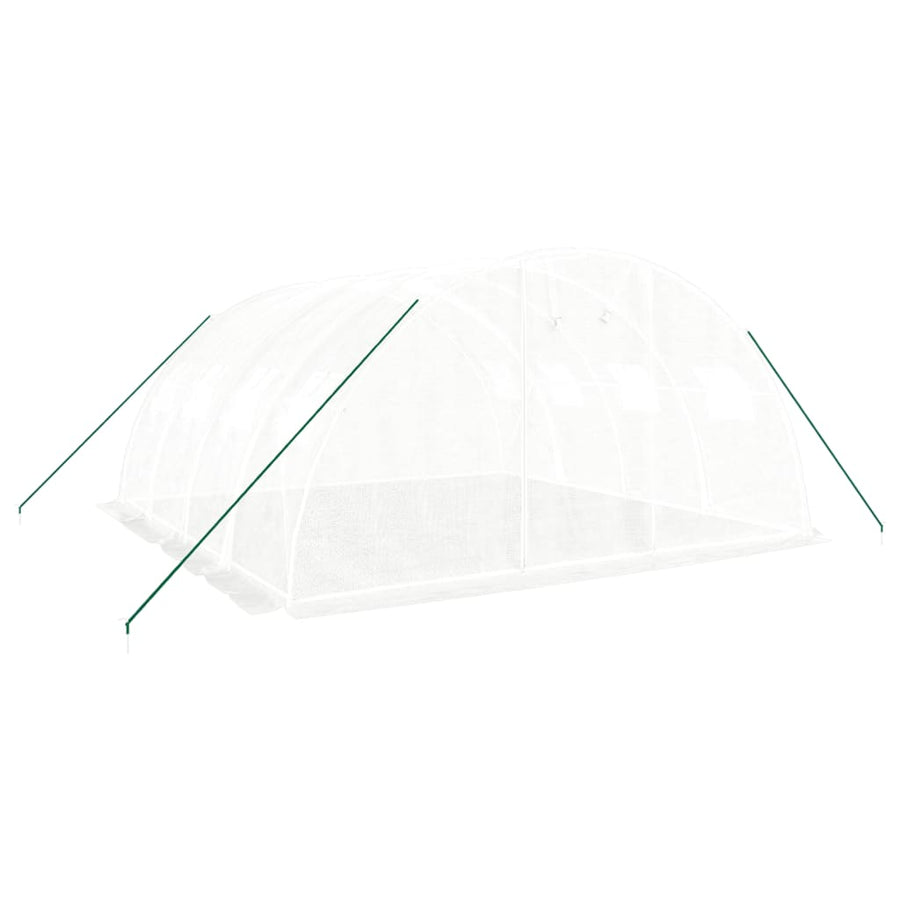 Tuinkas Met Stalen Frame 16 M² 4X4X2 M Wit