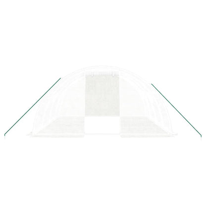 Tuinkas Met Stalen Frame 16 M² 4X4X2 M Wit