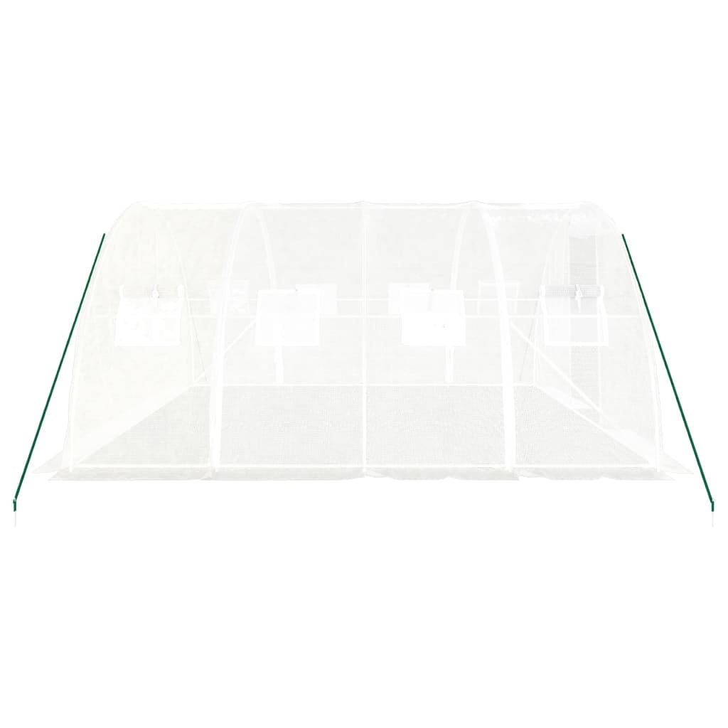 Tuinkas Met Stalen Frame 16 M² 4X4X2 M Wit