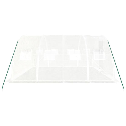 Tuinkas Met Stalen Frame 16 M² 4X4X2 M Wit