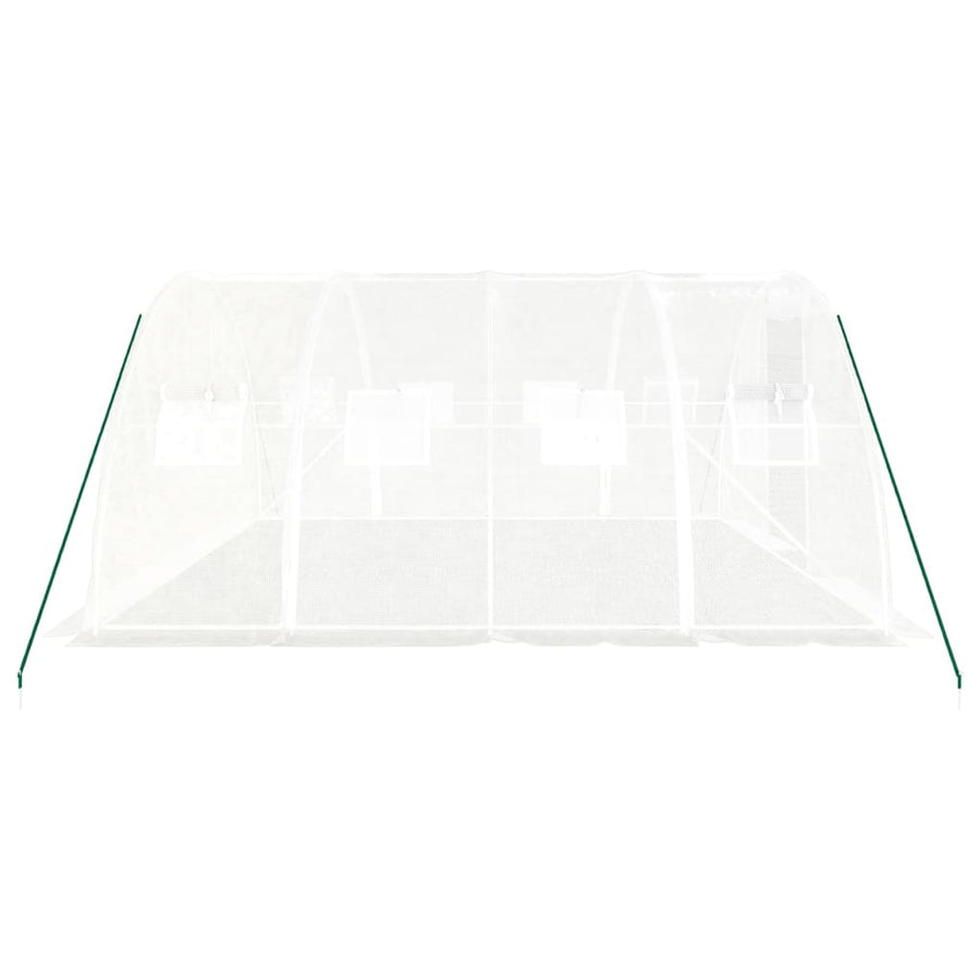 Tuinkas Met Stalen Frame 16 M² 4X4X2 M Wit